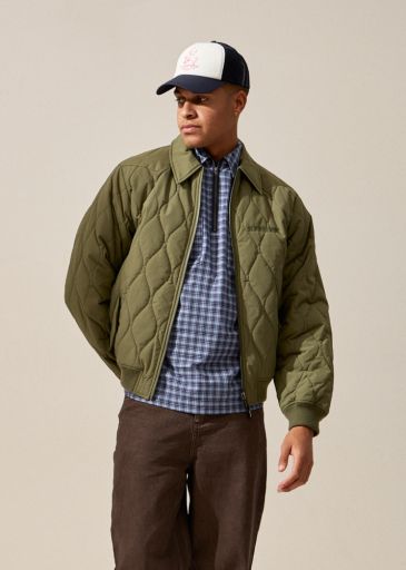 Mellross - Recycled Bomber Jacket - Military, Size: XS