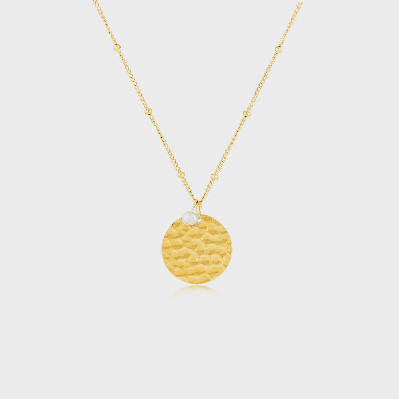 ISLAND MEDALLION NECKLACE, Colour: Gold