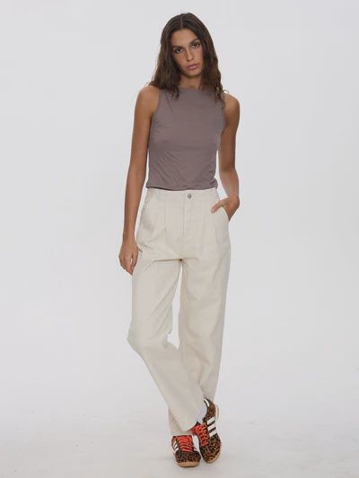 Night Shift Denim Pant - Stone