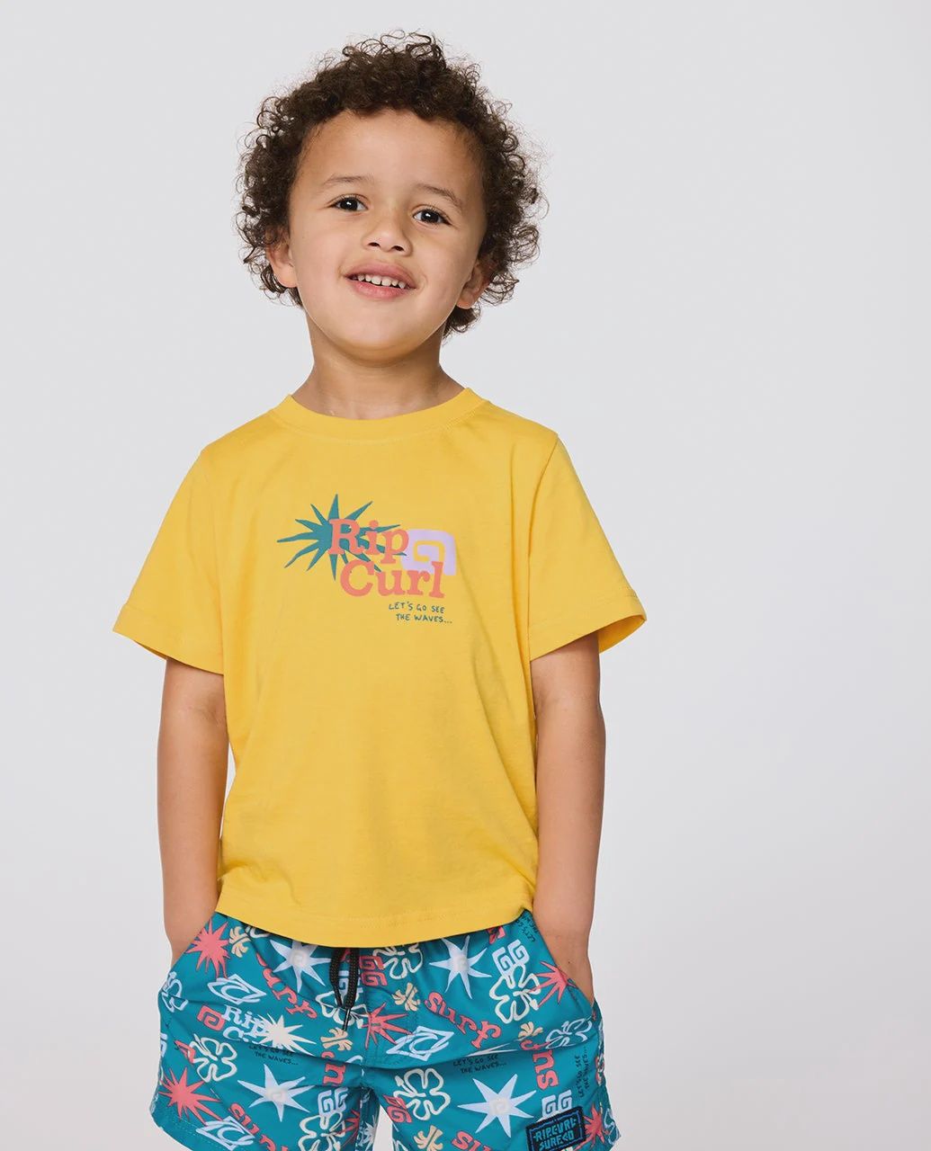Let's See The Waves Tee, Size: 1-2