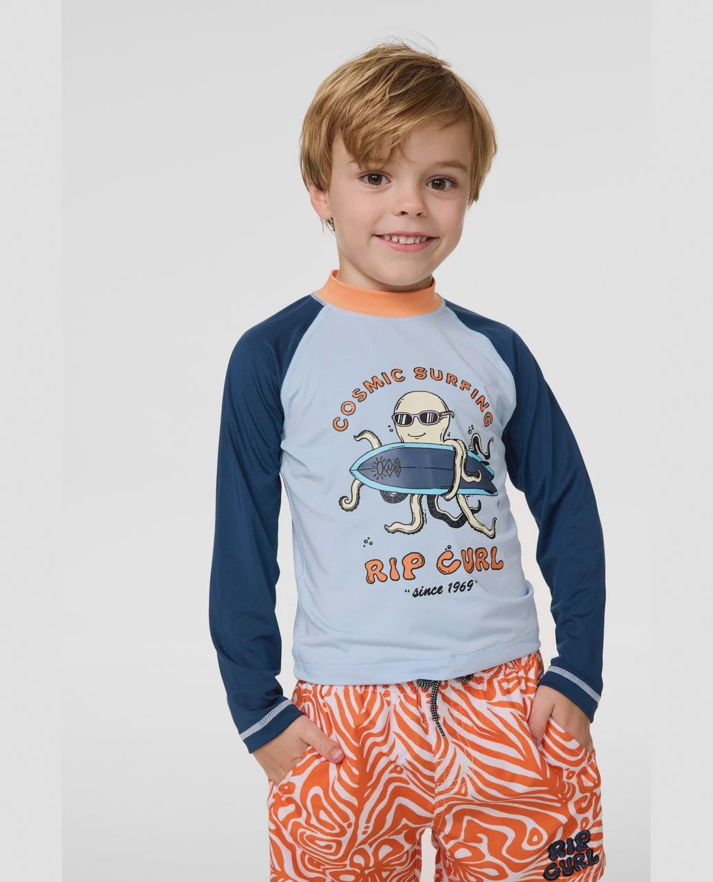 Cosmic Surfing UPF Long Sleeve Rash Vest, Size: 1-2