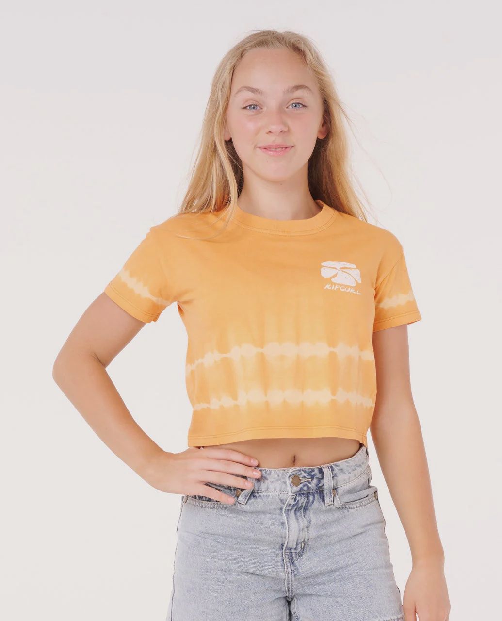 Ty Tie Dye Crop Tee - Girl, Size: 8