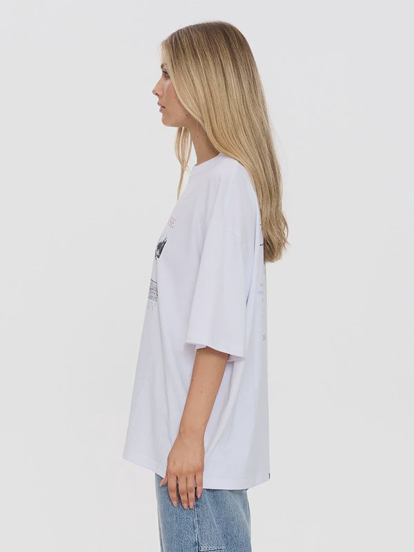 Metal And Dust Oversized Tee - Whit