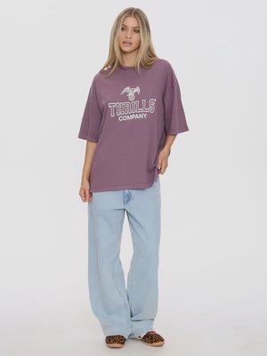 Break Point Oversized Tee - Vintage Mauve