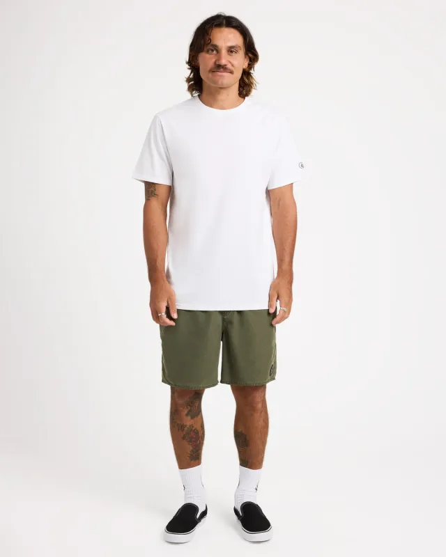 Center 17" Volley Shorts-Squadron Green