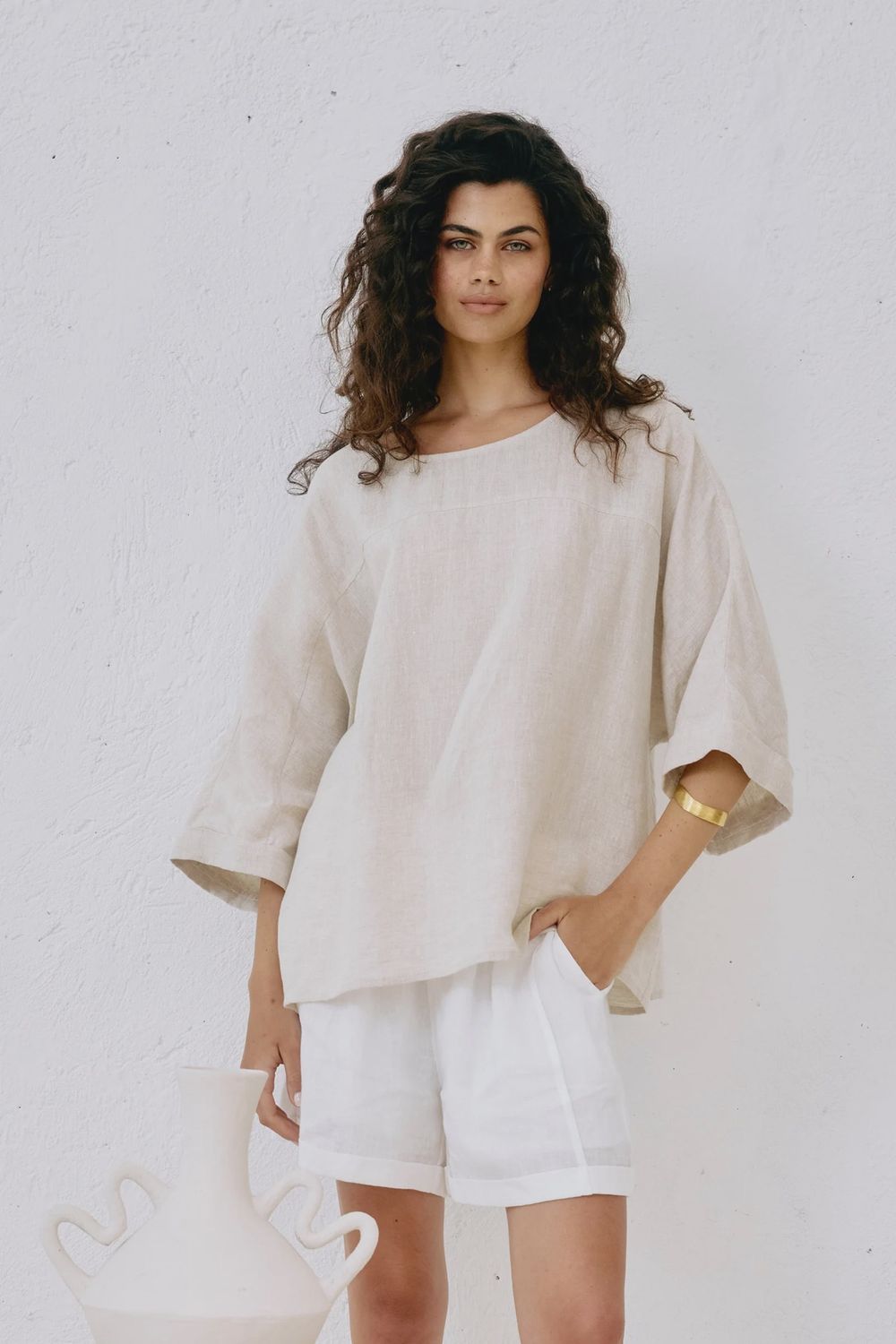 Studio Relaxed Top ONE SIZE - TUSK