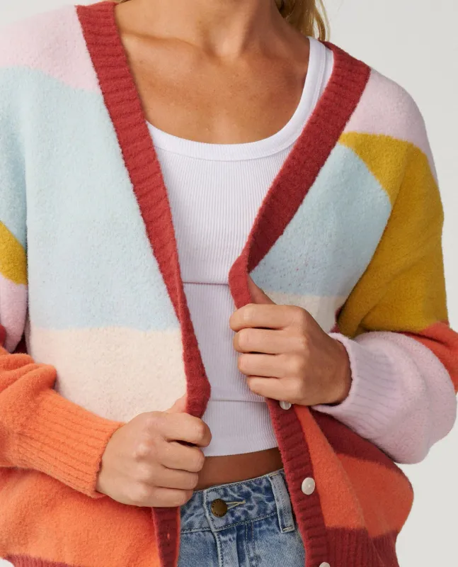 Surf Revival Jacquard Cardi-Multico