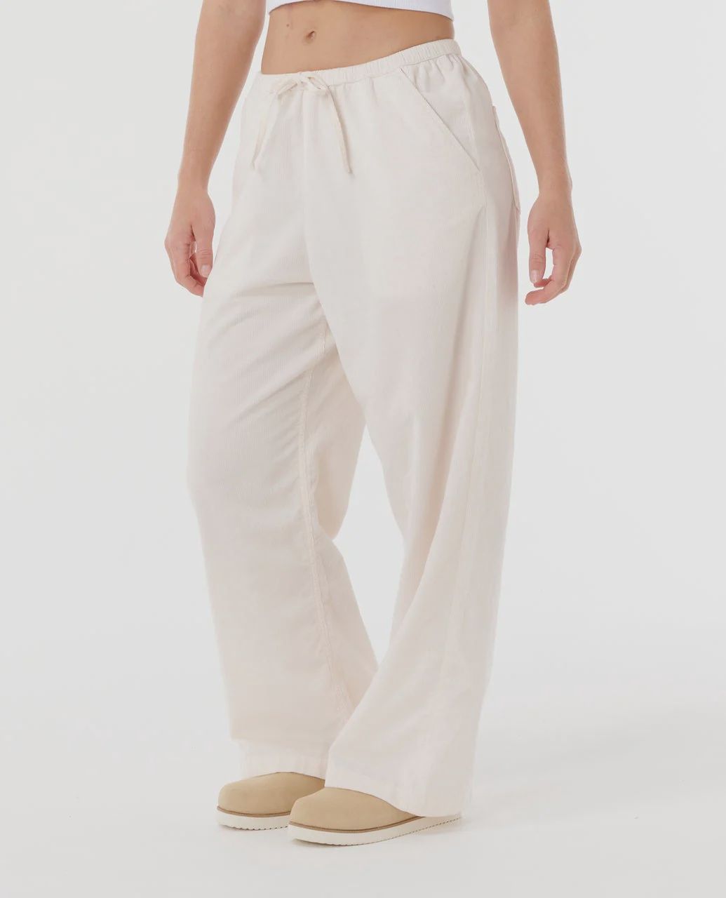 Keepsakes Washed Cord Pant-Stone, Size: XS