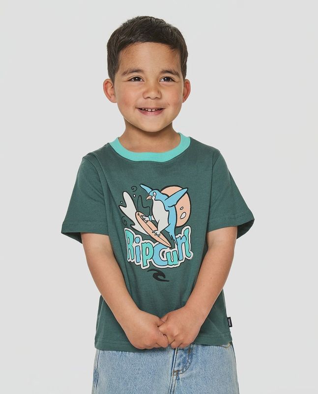 Paddle Out Art Tee Boy - Muted Green