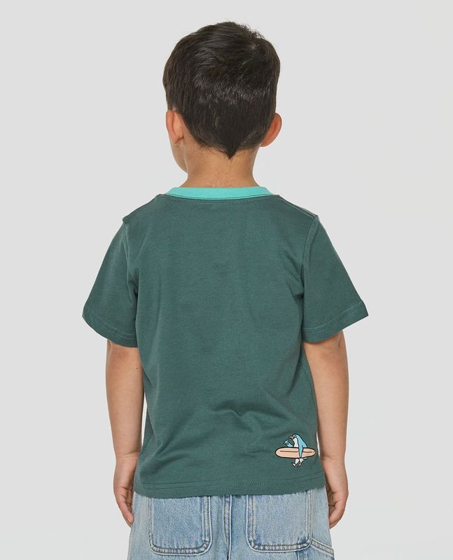 Paddle Out Art Tee Boy - Muted Green