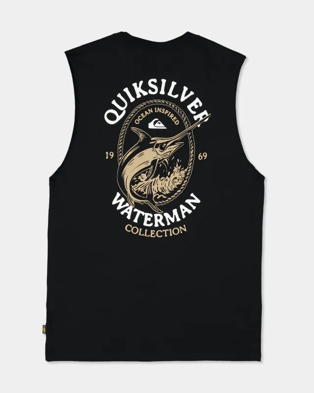 Hard Line Muscle Top-BLACK