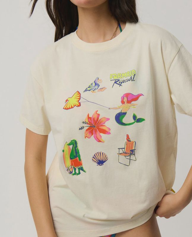 Desire Relaxed Tee- Vanilla