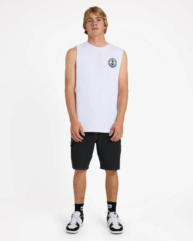 Sinker Muscle Top-WHITE