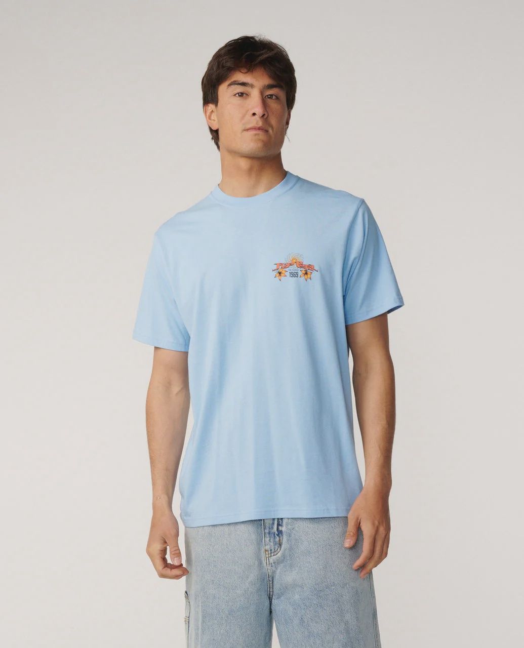 Hazed &amp; Tubed Relaxed Tee-Blue Bell, Size: XS