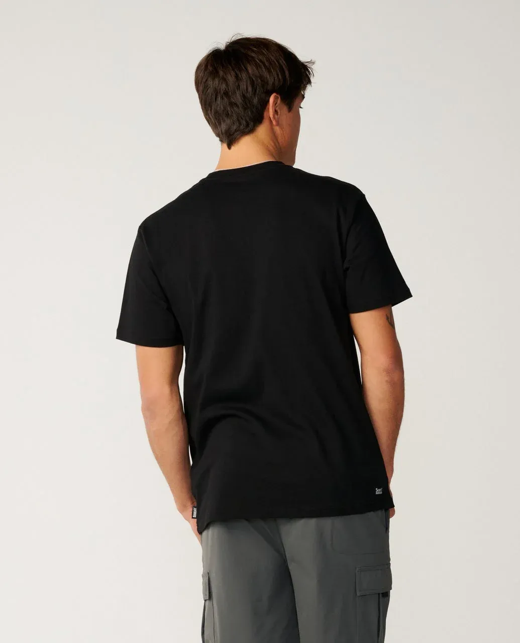 S-SERIES VAPORCOOL EMBROID TEE-Black, Size: XS