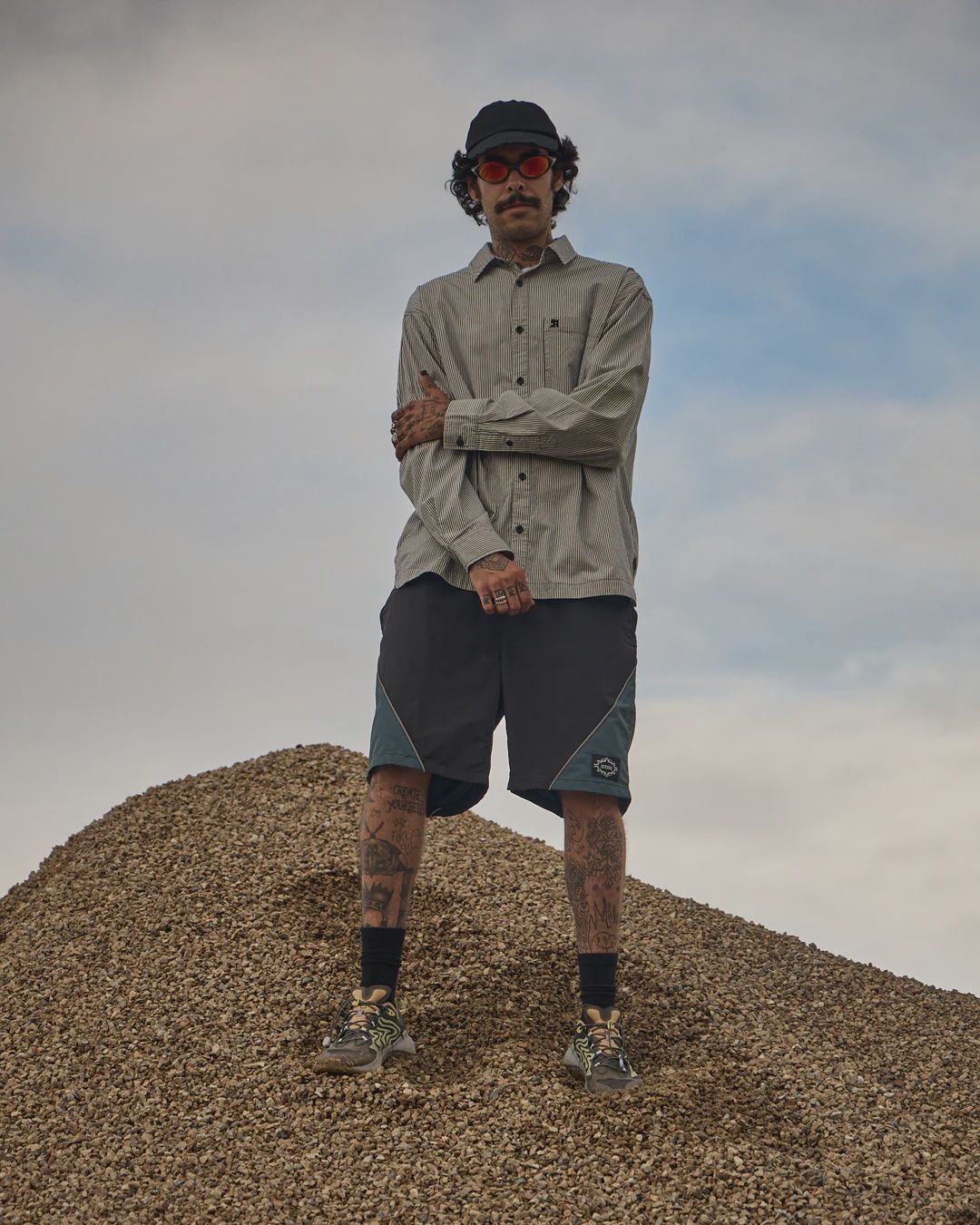 My Tribe - Paneled Short 20" - Black