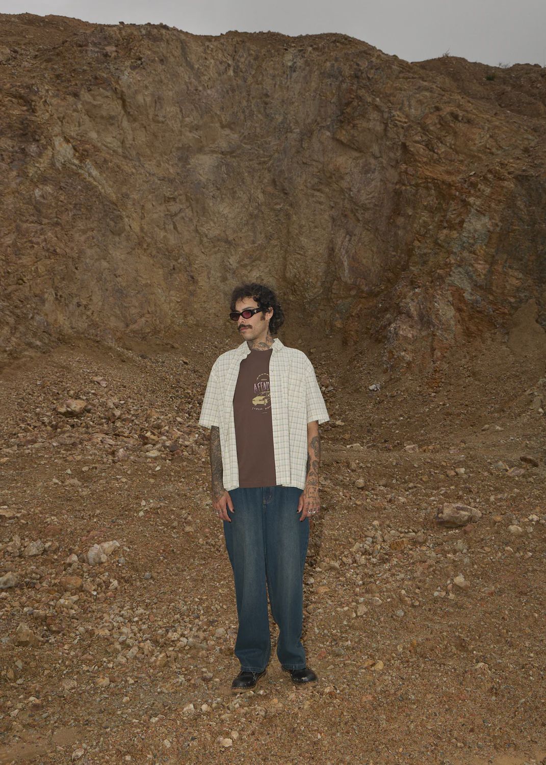 Trayback - Boxy Tee - Coffee