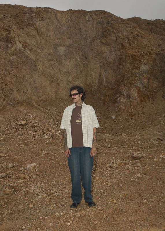 Trayback - Boxy Tee - Coffee