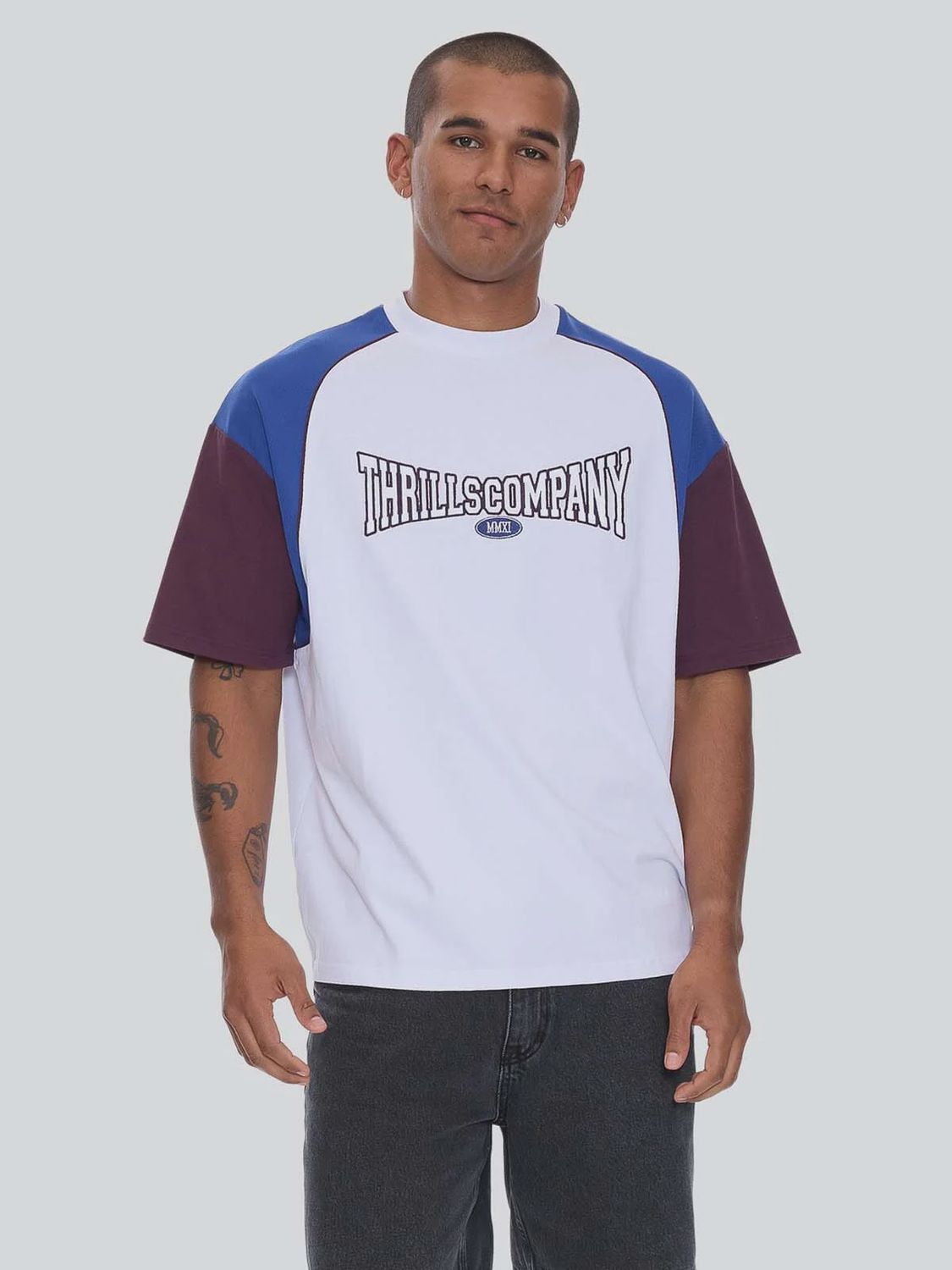 Stakes Are High Box Fit Oversize Tee - White -