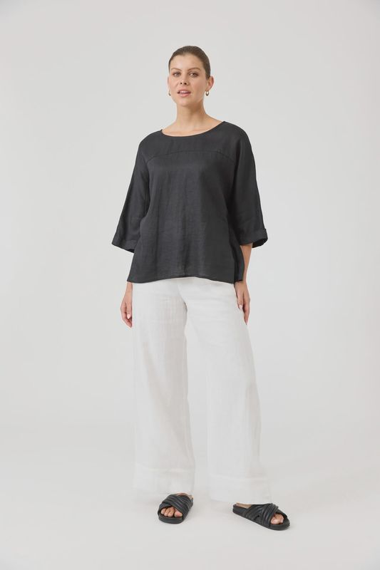 Studio Relaxed Top ONE SIZE - EBONY