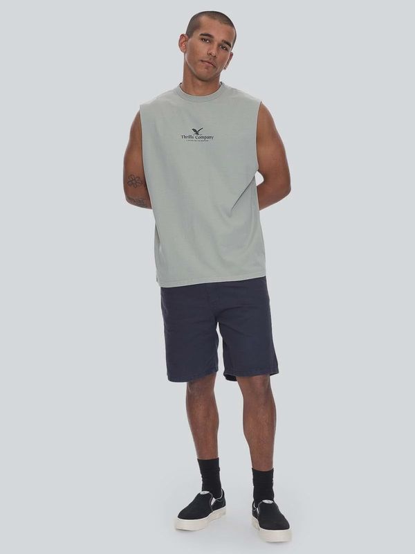 A Haven For The Restless Merch Fit Muscle Tee - Dirty Sage