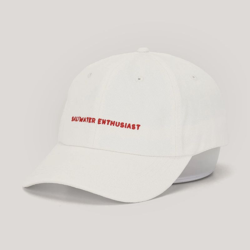 Saltwater Enthusiast Lid | Cotton Dad Cap in Cream