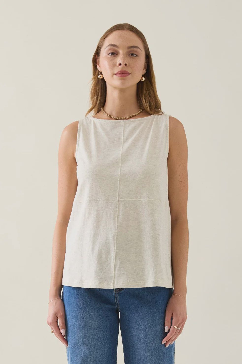 Edith Tank Top, Colour: Canvas, Size: XS