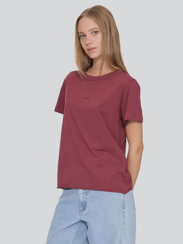 Minimal Thrills Relaxed Tee - New Maroon