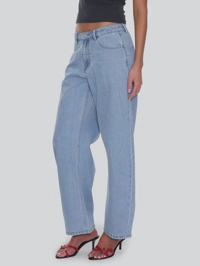 Sloane Low Rise Barrel Jean - Ageless Blue