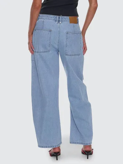 Sloane Low Rise Barrel Jean - Ageless Blue, Size: 6