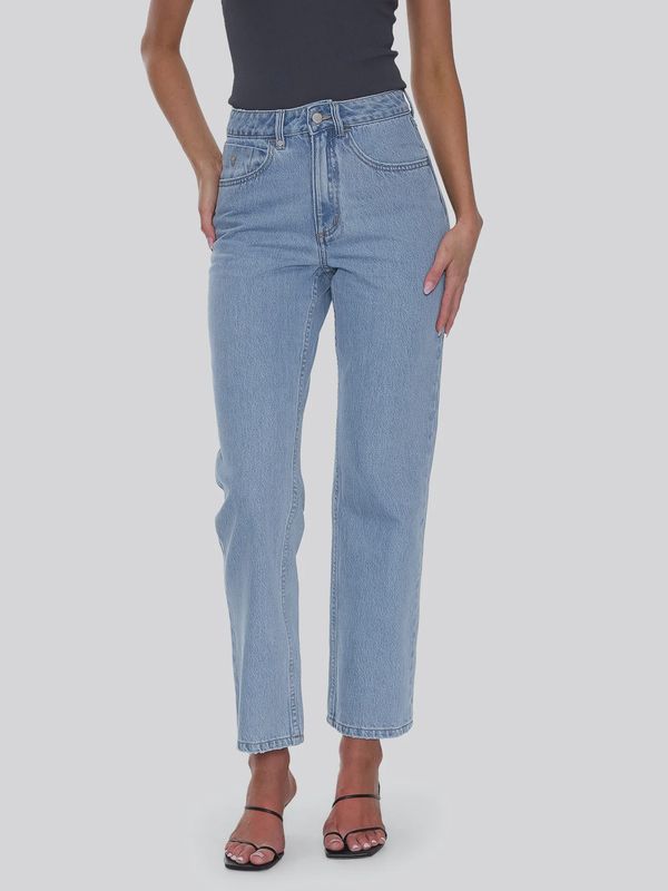Stevie High Rise Straight Jean - Ageless Blue