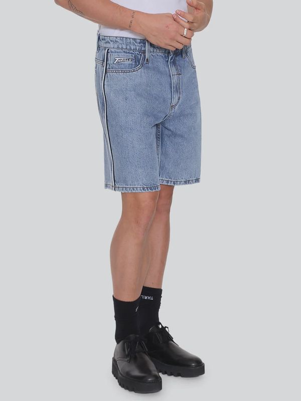 Heavy Voltage Slacker Relaxed Denim Short - Garage Blue
