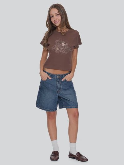 Ruined Paradise Mini Tee - Cocoa