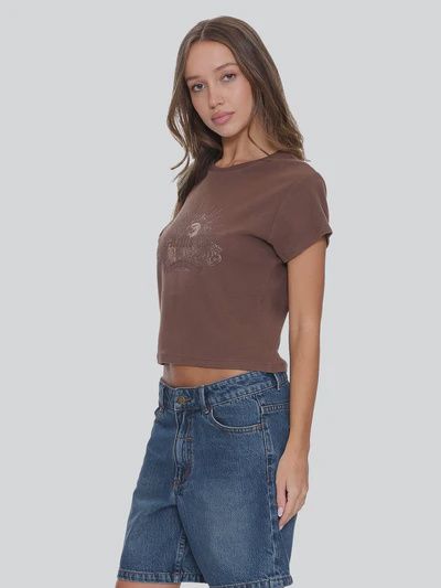 Ruined Paradise Mini Tee - Cocoa