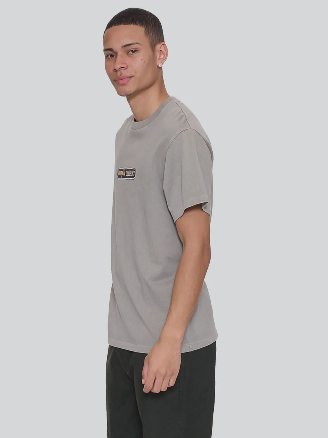 Paradise Falling Embro Merch Fit Tee - Fog, Size: S
