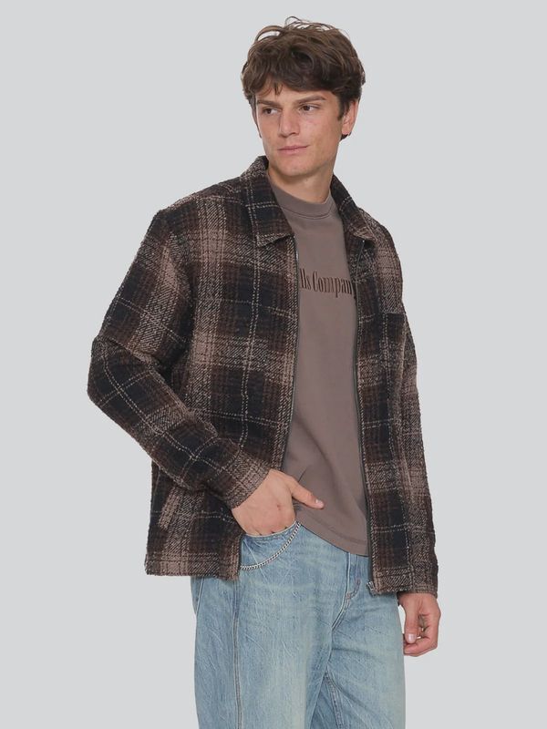 Primitive Cropped Flannel Jacket - Falcon