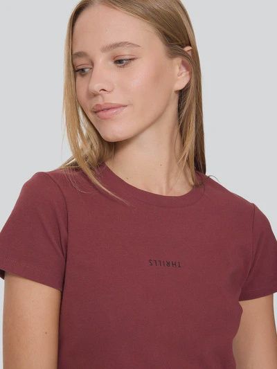 Minimal Thrills Mini Tee - New Maroon