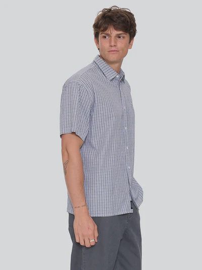 Heavy Voltage Cropped Short Sleeve Shirt - White