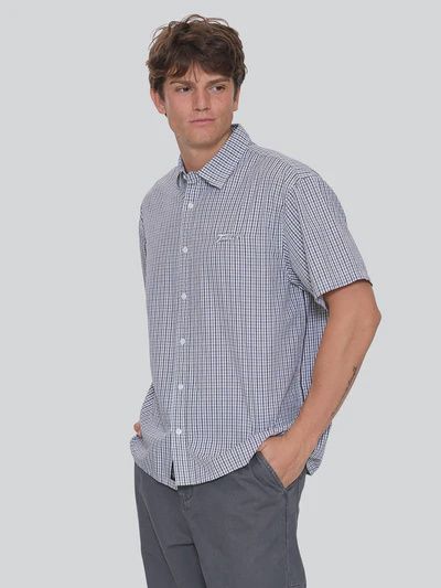 Heavy Voltage Cropped Short Sleeve Shirt - White