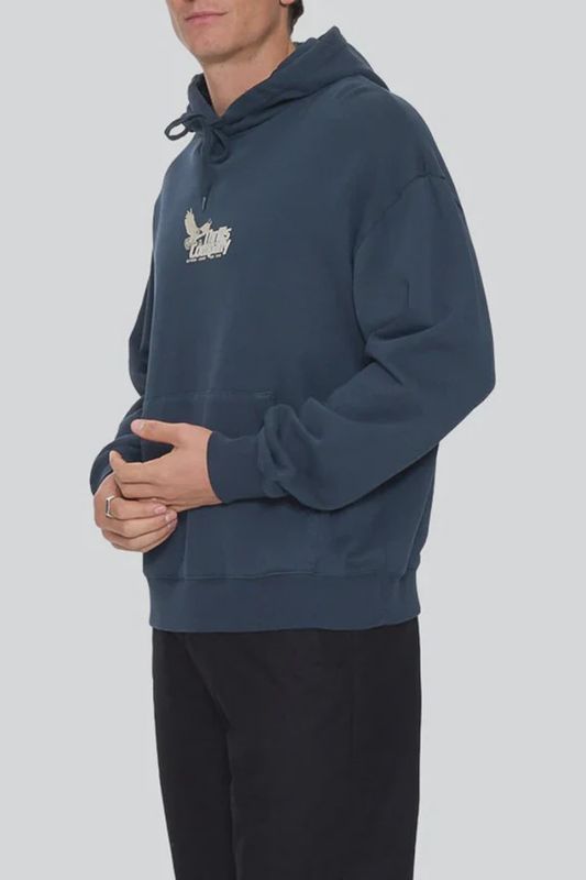 Between Chaos &amp; Calm Slouch Pull On Cropped Hood - Federal Blue