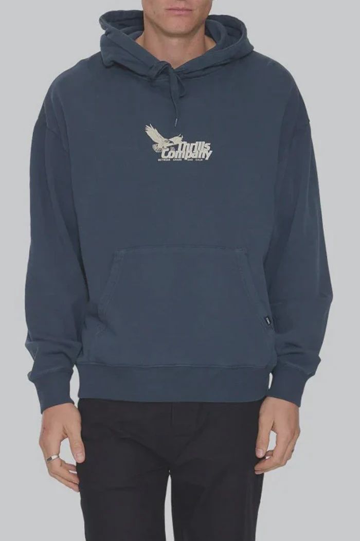 Between Chaos &amp; Calm Slouch Pull On Cropped Hood - Federal Blue, Size: S