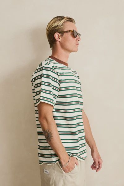 PEACE SUN VINTAGE STRIPE SS T-SHIRT