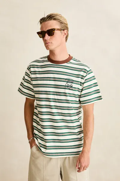 PEACE SUN VINTAGE STRIPE SS T-SHIRT, Size: XS