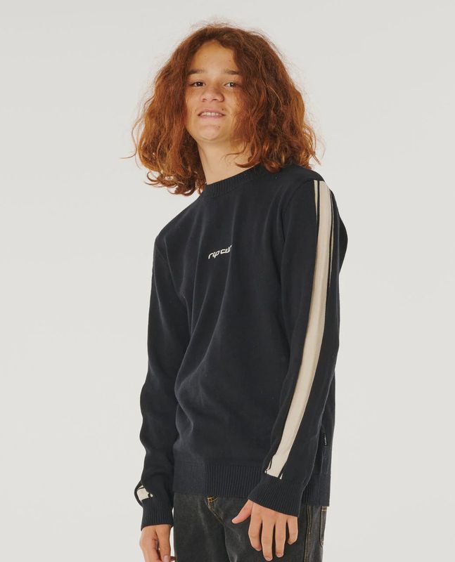 INNER VISIONS STRIPE KNIT CREW
