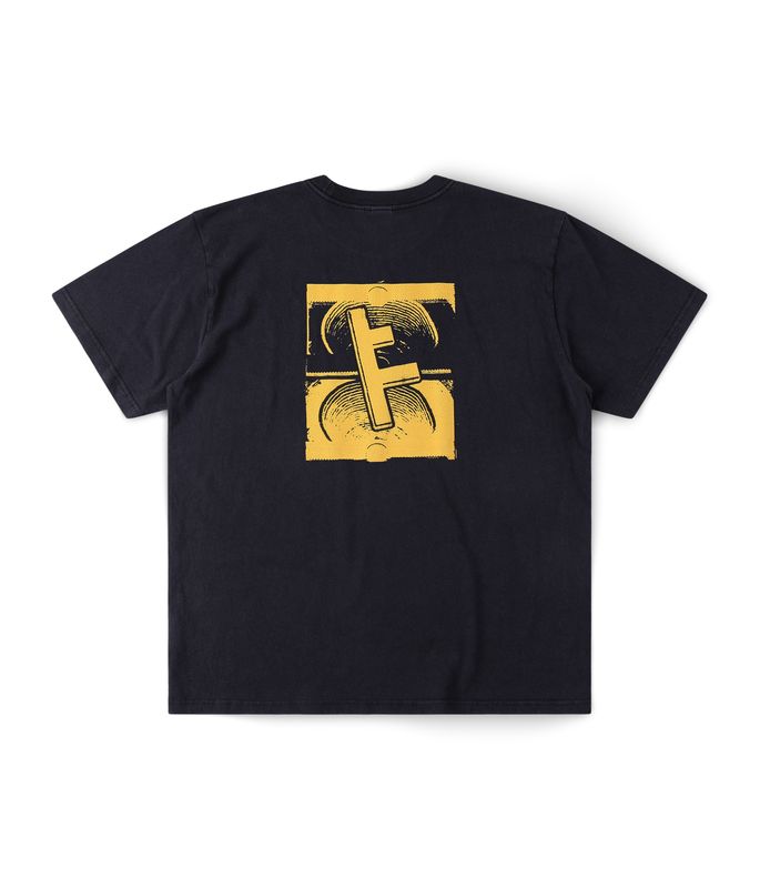 SLANT F CRUX T-SHIRT - Black