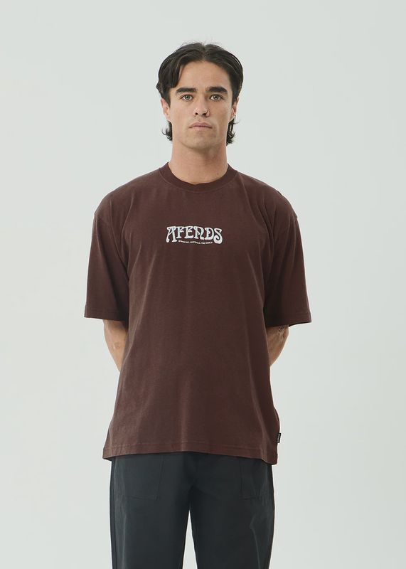 Perception Boxy Tee - Washed Coffee