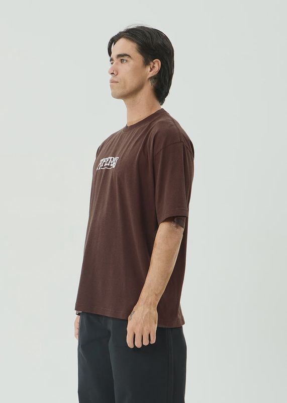 Perception Boxy Tee - Washed Coffee