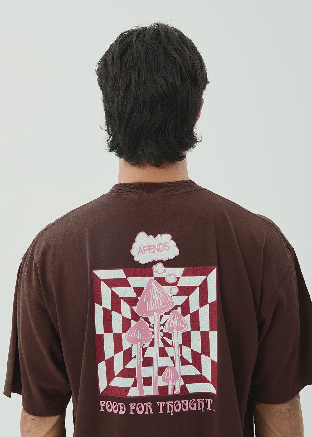 Perception Boxy Tee - Washed Coffee, Size: XS