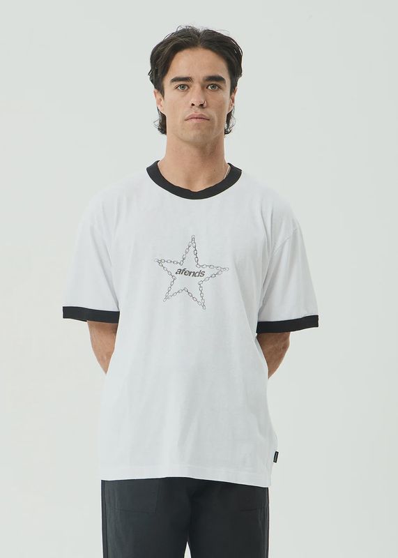 Chains- Boxy Ringer Tee