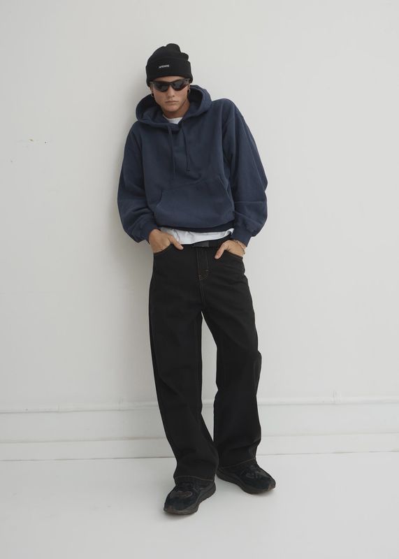 Pablo Denim Baggy Jean Denim - Washed Black